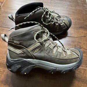 KEEN 1014997 Women's Targhee II Mid WP Raven/Opaline Hiking Shoe Size 7